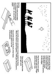 15_Christmas_Crafts: Art and craft; Bible story; BW; Christmas; Line Art