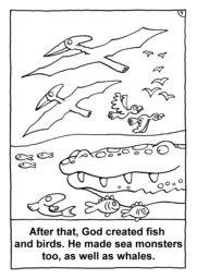 10_Colouring_Creation: Art and craft; Bible story; BW; Coloring; Colouring