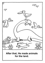 11_Colouring_Creation: Art and craft; Bible story; BW; Coloring; Colouring