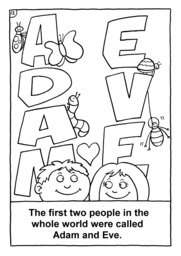 13_Colouring_Creation: Art and craft; Bible story; BW; Coloring; Colouring