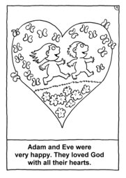 16_Colouring_Creation: Art and craft; Bible story; BW; Coloring; Colouring