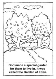 17_Colouring_Creation: Art and craft; Bible story; BW; Coloring; Colouring