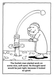 05_Colouring_Wise_Foolish: Art and craft; Art and craft book; Bible story; BW; Coloring; Colouring