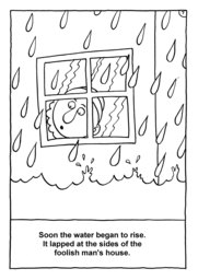 08_Colouring_Wise_Foolish: Art and craft; Art and craft book; Bible story; BW; Coloring; Colouring