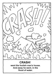 10_Colouring_Wise_Foolish: Art and craft; Art and craft book; Bible story; BW; Coloring; Colouring