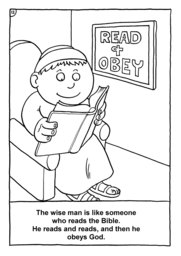 13_Colouring_Wise_Foolish: Art and craft; Art and craft book; Bible story; BW; Coloring; Colouring