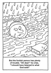 17_Colouring_Wise_Foolish: Art and craft; Art and craft book; Bible story; BW; Coloring; Colouring