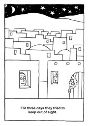 03_Colouring_Jesus_Alive: Art and craft; Art and craft book; Bible story; Black and white; BW; Coloring; Colouring; Line Art
