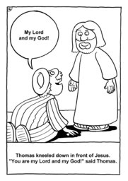 15_Colouring_Jesus_Alive: Art and craft; Art and craft book; Bible story; Black and white; BW; Coloring; Colouring; Line Art