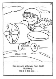 08_Colouring_God_Me: Bible story; Black and white; BW; Coloring; Colouring; Line Art