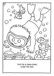 09_Colouring_God_Me: Bible story; Black and white; BW; Coloring; Colouring; Line Art