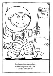 10_Colouring_God_Me: Bible story; Black and white; BW; Coloring; Colouring; Line Art