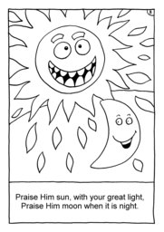 04_Colouring_Praise: Art and craft; Art and craft book; Bible story; BW; Coloring; Colouring; Line Art