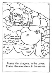 06_Colouring_Praise: Art and craft; Art and craft book; Bible story; BW; Coloring; Colouring; Line Art