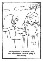 03_Colouring_Samson: Art and craft; Art and craft book; Bible story; BW; Coloring; Colouring; Line Art