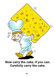 10_Crazy_Cake: Alphabet; Colour; Reading books