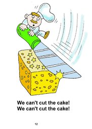 12_Crazy_Cake: Alphabet; Colour; Reading books
