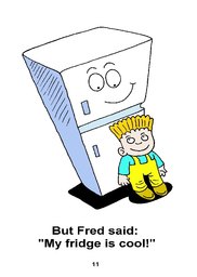 11_Fred_Fridge: Alphabet; Colour; Reading books