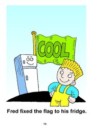 14_Fred_Fridge: Alphabet; Colour; Reading books