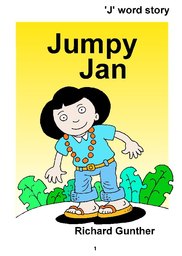 01_Jumpy_Jan: Alphabet; Colour; Reading books