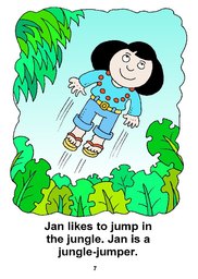 07_Jumpy_Jan: Alphabet; Colour; Reading books