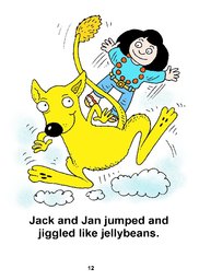 12_Jumpy_Jan: Alphabet; Colour; Reading books