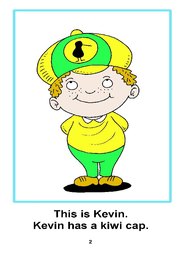 02_Kevin_Kitchen: Alphabet; Colour; Reading books