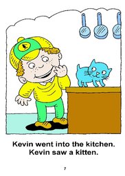 07_Kevin_Kitchen: Alphabet; Colour; Reading books