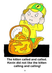 09_Kevin_Kitchen: Alphabet; Colour; Reading books