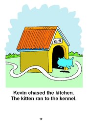 12_Kevin_Kitchen: Alphabet; Colour; Reading books