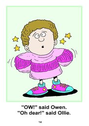 14_Owen_Owl: Alphabet; Colour; Reading books