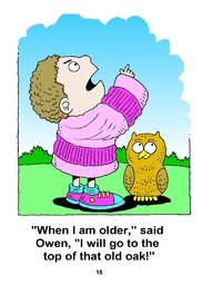 15_Owen_Owl: Alphabet; Colour; Reading books