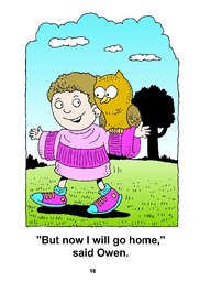 16_Owen_Owl: Alphabet; Colour; Reading books