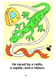 12_Racing_Rabbit: Alphabet; Animals; Colour; Reading books