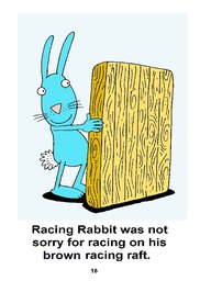16_Racing_Rabbit: Alphabet; Animals; Colour; Reading books