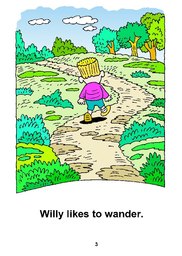 03_Wandering_Will: Alphabet; Colour; Reading books