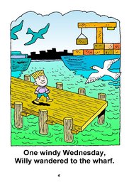 04_Wandering_Will: Alphabet; Colour; Reading books