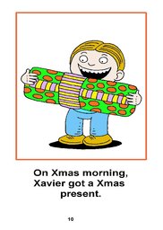 10_Xavier: Alphabet; Colour; Reading books