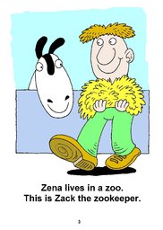 03_Zena_Zebra: Alphabet; Animals; Colour; Reading books