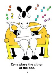 05_Zena_Zebra: Alphabet; Animals; Colour; Reading books
