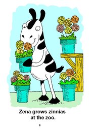 06_Zena_Zebra: Alphabet; Animals; Colour; Reading books