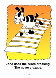 09_Zena_Zebra: Alphabet; Animals; Colour; Reading books