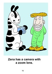 12_Zena_Zebra: Alphabet; Animals; Colour; Reading books