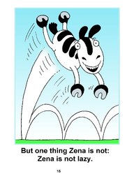15_Zena_Zebra: Alphabet; Animals; Colour; Reading books